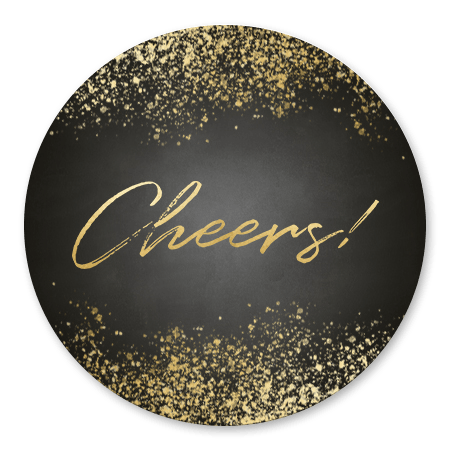 Gouden spetters en Cheers!